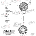 Дождеприемник чугунный усиленный ДУ1 (Д400)-10-12-60 (140) ВЧШГ плавающий с шарниром